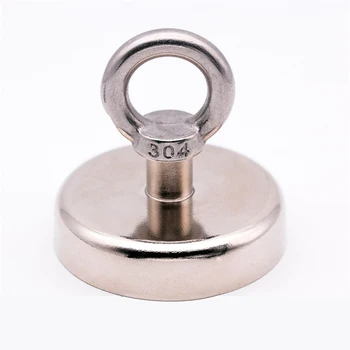 

D60mm Strong Salvage Magnet Pot Fishing Magnet Deep Sea Salvage Fishing Magnetic Hook Neodymium Magnet Treasure Hunter Holder
