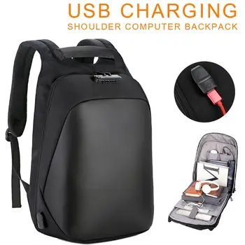 

Laptop Bag Outdoor Backpack Usb2.0 Fashion Laptop Bag Travelling Bag Waterproof Nylon Customs Lock Wild Storage Accessories 2020