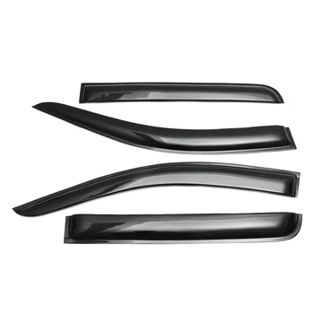 

4Pcs Window Visors Window Shield Cover Weather Shields Frame Trim For Nissan Navara D40 SJ 2006-2015 Air Vent Visor Sun Shade