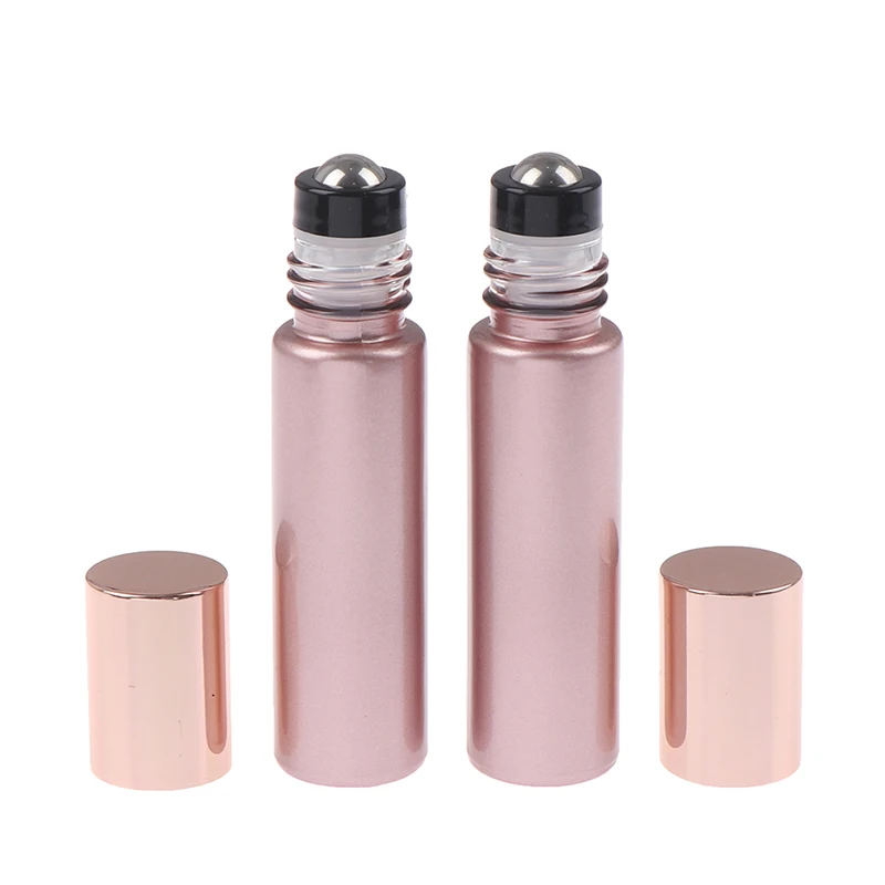

10ml Essential Oil Bottles Roll on Glass Roller Ball Refillable Empty Container