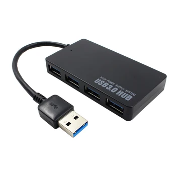 

1Pc High Speed Hub Compact Practical Portable 4-Port USB 3.0 Hub for Notebook Tablet
