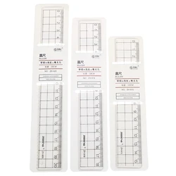 Règle Simple transparente 15cm 18cm 20cm, 1 pièce, règle carrée en plastique, mignon, papeterie d'apprentissage pour dessin, fournitures scolaires 