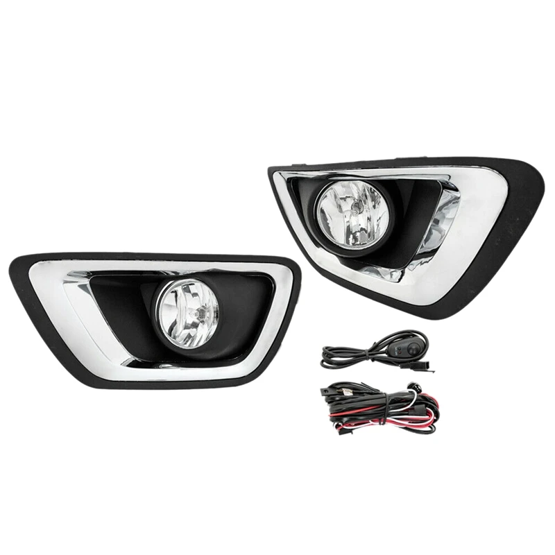 

for 15-19 Chevy Colorado Clear Lens Front Fog Light with Wiring Switch LH+RH