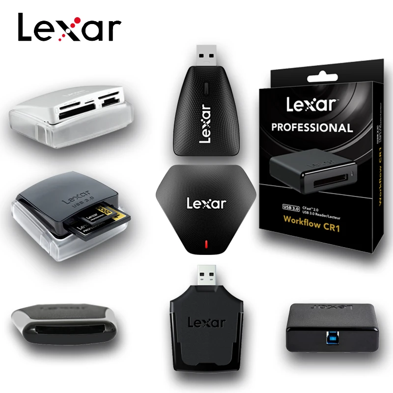 Профессиональный считыватель карт памяти Lexar USB Micro SD TF XD SDHC SDXC Cfast адаптер XQD 2 0 3