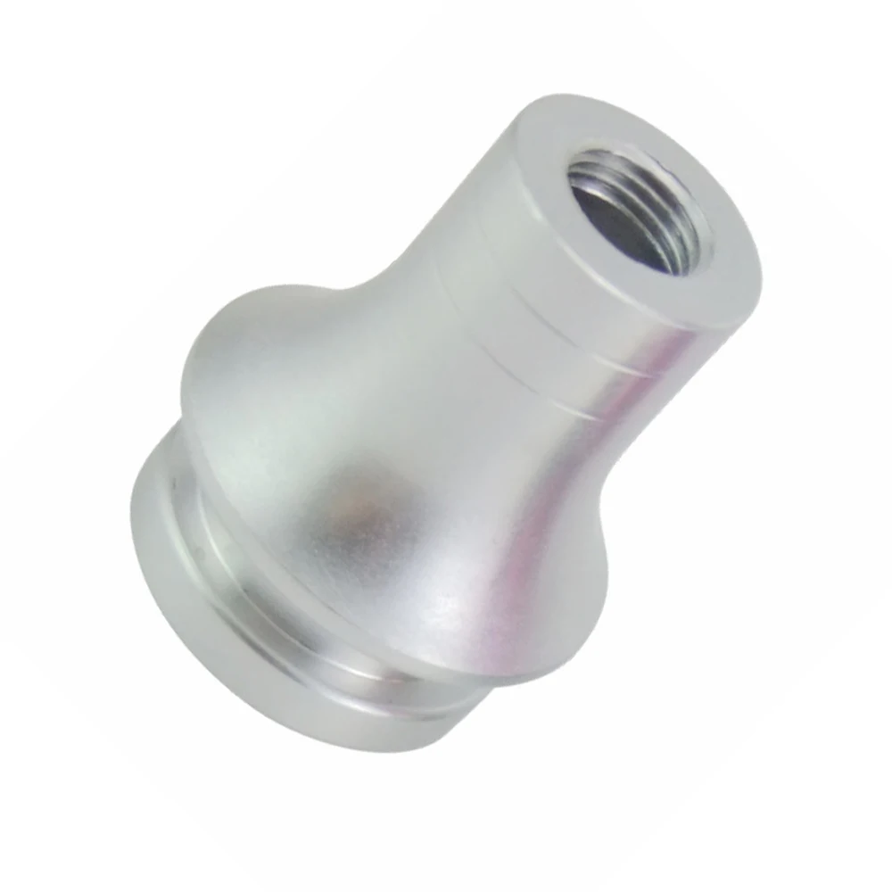 Polished  Knob Boot Retainer For Gear er Lever 12mmX1.25mm Silver