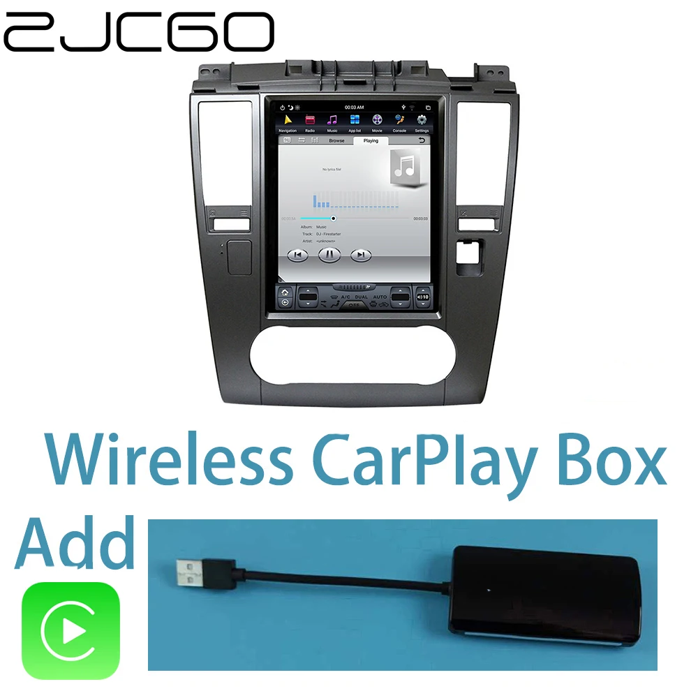 Автомобильный мультимедийный плеер стерео gps DVD радио навигация NAVI Android экран для Nissan Tiida Latio Versa C11 2004~ 2012 - Цвет: Screen add CarPlay