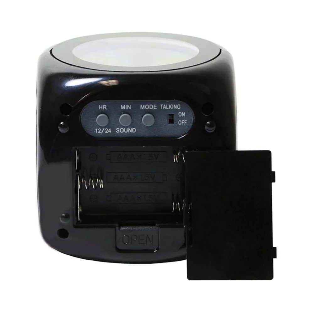 2018new ЖК-проекция голосовой говорящий Будильник Подсветка электронный цифровой проектор часы стол температурный дисплей