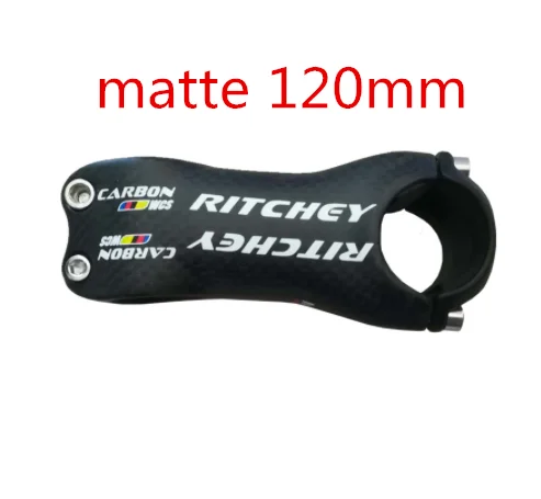 matte 120mm Горячая велосипед Углеродные Частицы карбоновый руль полностью из углеродного волокна, шоссейный горный велосипед вынос руля с труба из углеродистого волокна 3K ткань 80/90/100/110 мм из углерода велосипед stem - Цвет: matte 120mm