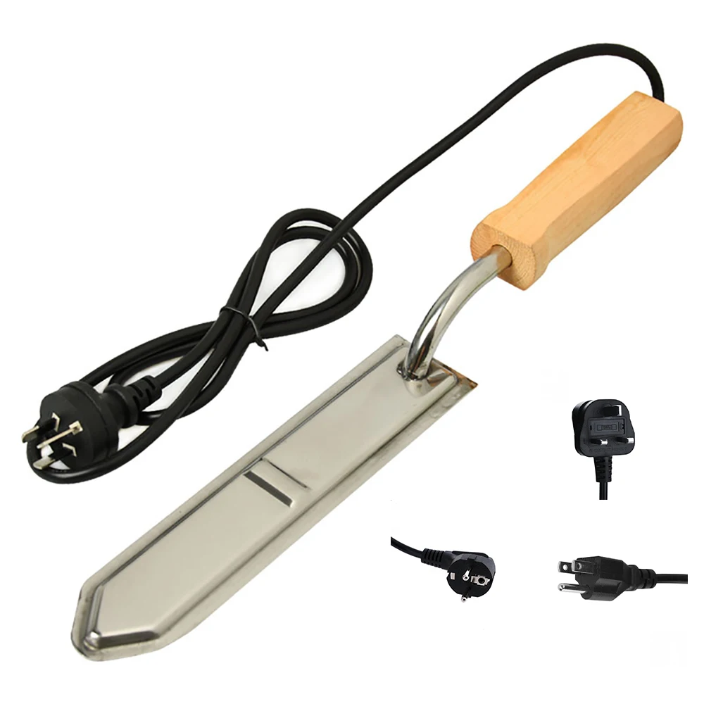 1 Набор Пчеловодство Электрический Нож пасечный нож для резки нагревательная ручка деревянные инструменты скребок из нержавеющей стали Оборудование Поставки