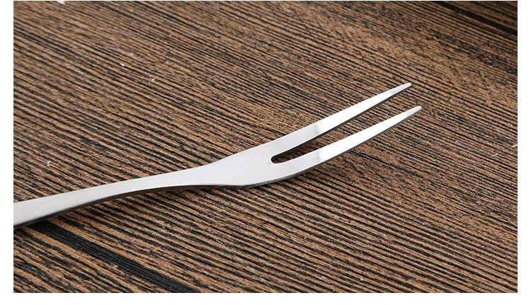 Home Restaurant Western Food Stainless Steel Creative Fruit Fork Ice Cream Fork Small Fork Cake Stainless Steel Fork