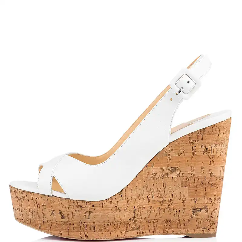 white platform sandals size 11