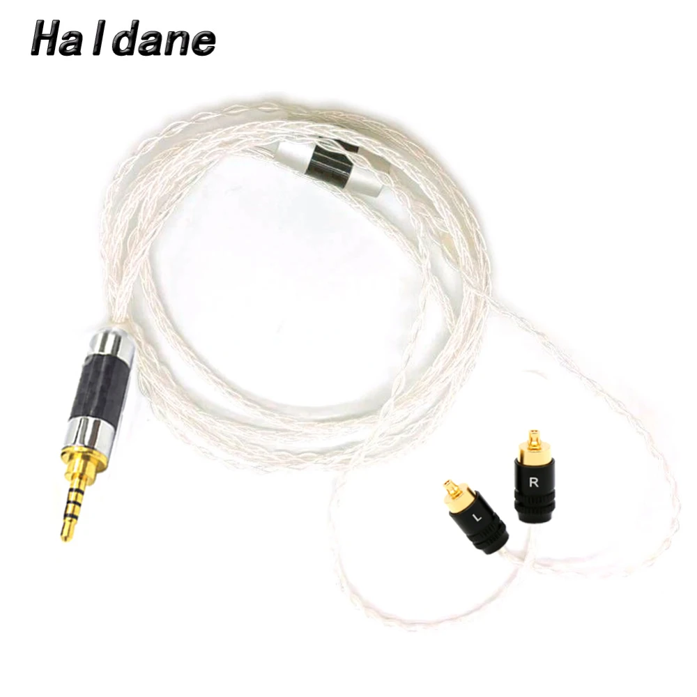 Холдейн Hi Fi 3 5/2 5/4 4 мм 4pin XLR сбалансированный сменный аудио кабель Шнур серебряные