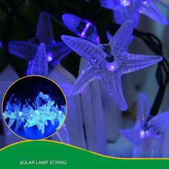 

Fairy lights Garland Colorful Lamp String Household LED String Light Starfish Christmas Lights Outdoor Holiday Waterproof Decor