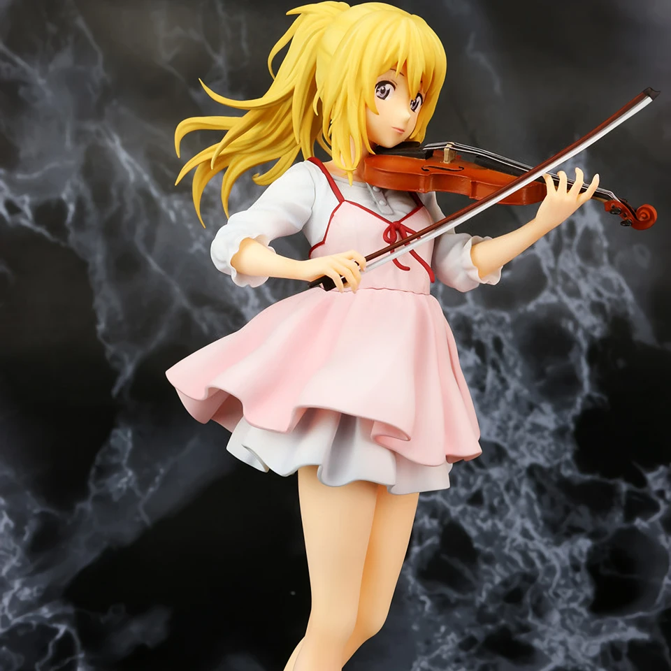 Tronzo 23 см японское аниме ваша лежа в апреля Kaori Miyazono ПВХ фигурка модель скрипач девушки фигурка игрушки на Рождество