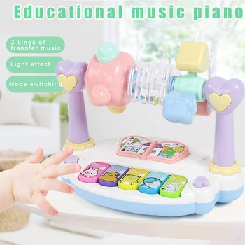 

Children Kids Music Piano Toy Rotating Musical Electronic Early Educational Instrument Hot Sales