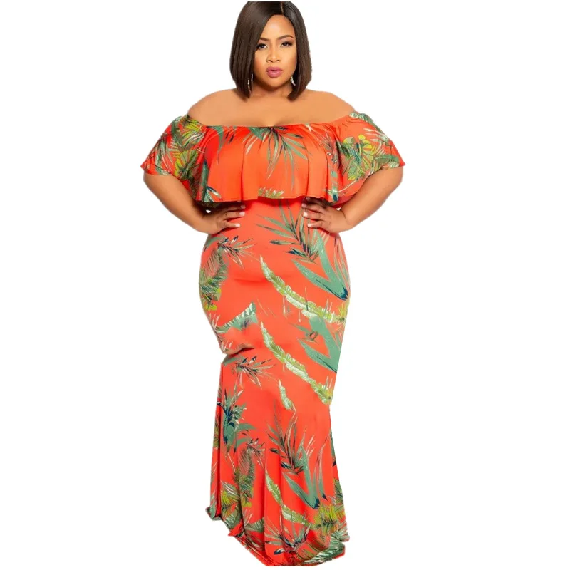 Slash Neck Summer Bohemian Beach Dress Short Sleeve Maxi Women Dresses Comfortable Vestidos Verano 2019 | Женская одежда