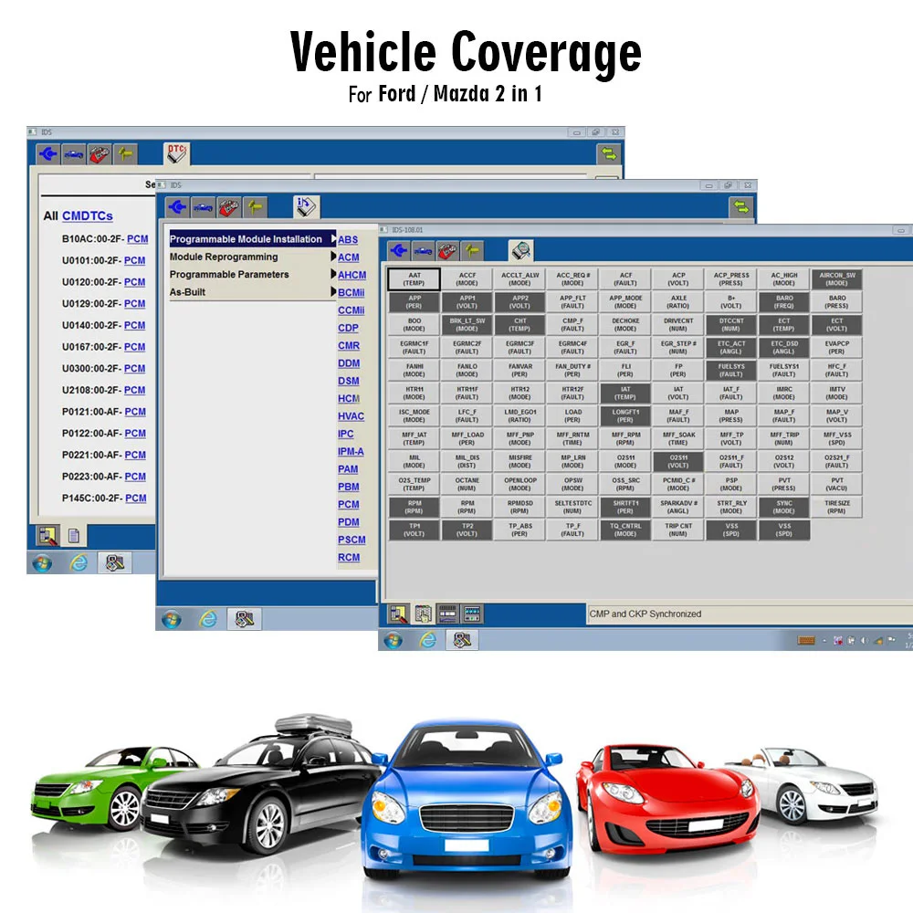 VXDIAG VCX NANO для Ford/Mazda с IDS V114 и для Land Rover/Jaguar 2 в 1 программное обеспечение SDD V158 с USB/WiFi
