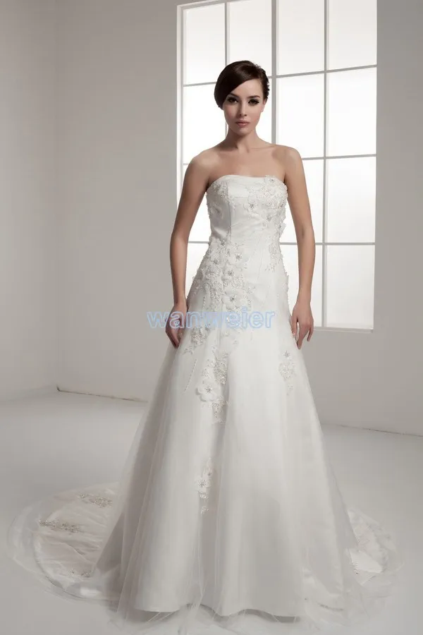 

Vestidos Новый дизайн ever-pretty горячая Распродажа хорошее качество вышивка на заказ реальное фото небольшой шлейф бальное платье на заказ свадебные платья