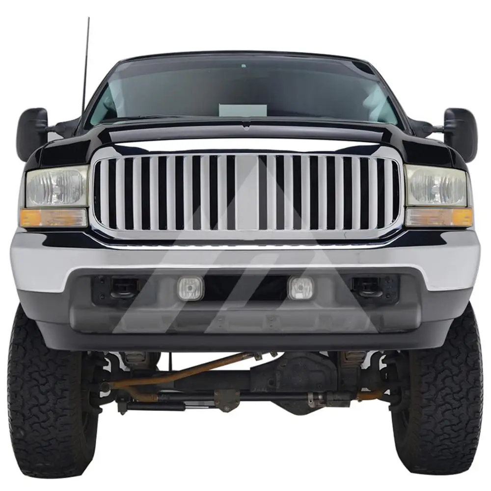 Для 99-04 Ford Super Duty F250/99-04 Ford Super Duty F350 ABS Хромированная Вертикальная упакованная решетка