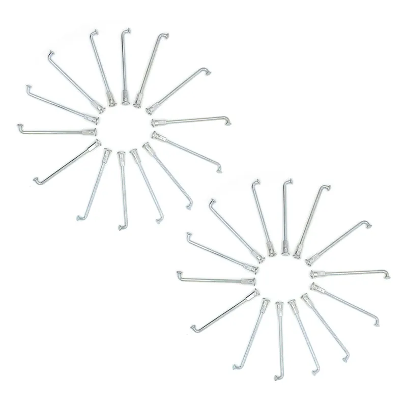 Dirt Bike Wheel Spoke Set of 28 Heavy Duty wheel Spokes for 10 Inch Wheel Rebuild Fits for Honda CRF50 XR50 Pit Bikes Electric bicycle Steel Spokes