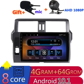 

2 din 8 core android 10 car radio auto stereo for toyota land cruiser prado 150 2014-2017 navigation GPS DVD Multimedia Player
