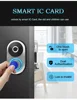 Intelligent biometric fingerprint door locks Outdoor Gate IC Card Keyless RFID Electronic smart Keless Rim Lock ► Photo 3/6