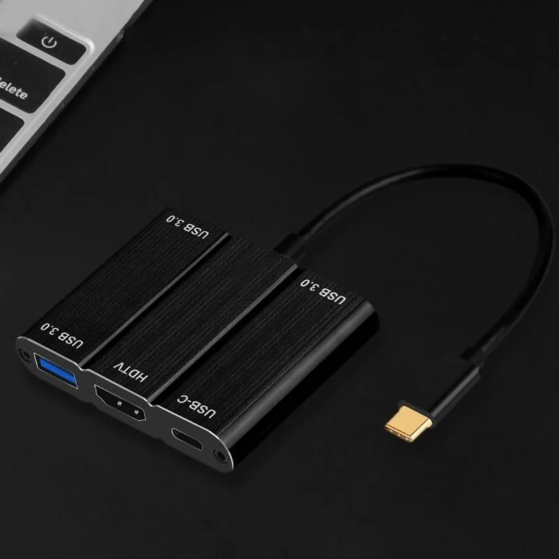 USB 3,0 type C к HDMI многопортовый конвертер с USB 3,0 портом и USB C зарядным портом