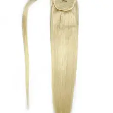 ZZHAIR, 60 г, 16 дюймов-20 дюймов, машинное производство, волосы remy, волшебное обертывание вокруг конского хвоста, человеческие волосы для наращивания, конский хвост
