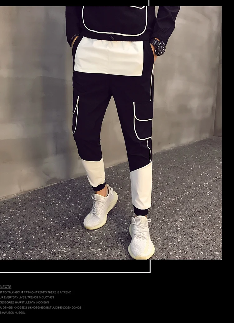 Tracksuit Sportwear Hoodies Sweatshirt&Pant Suit Plus Size 3xl Autumn Men Causal Splicing Contrast Sets Camo Jacket+Pants 2Pc