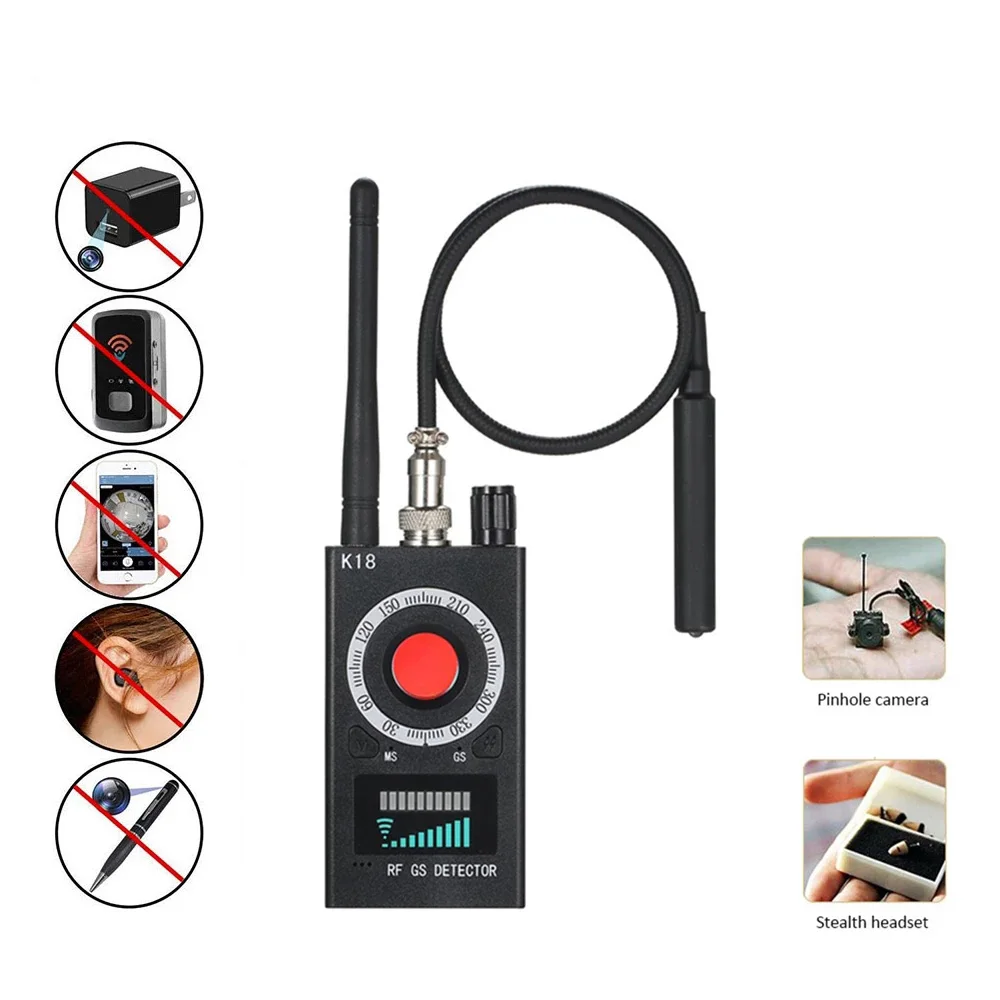 Anti Spy Wireless RF Signal Detector Bug GSM GPS Tracker Hidden Camera Eavesdropping Device Military Professional K68 VS K88 K18 hidden camera detector infrared camera detector camera detector signal detector