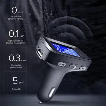 

TPMS LCD Wireless Car Tire Pressure Monitoring System with External Sensor Kit