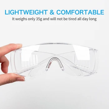 

2-3PCS Transparent Safety Goggles Anit-Splash Protective Glasses Dust-Proof Sand Lab Dental Eyewear Spectacles Protection Hot