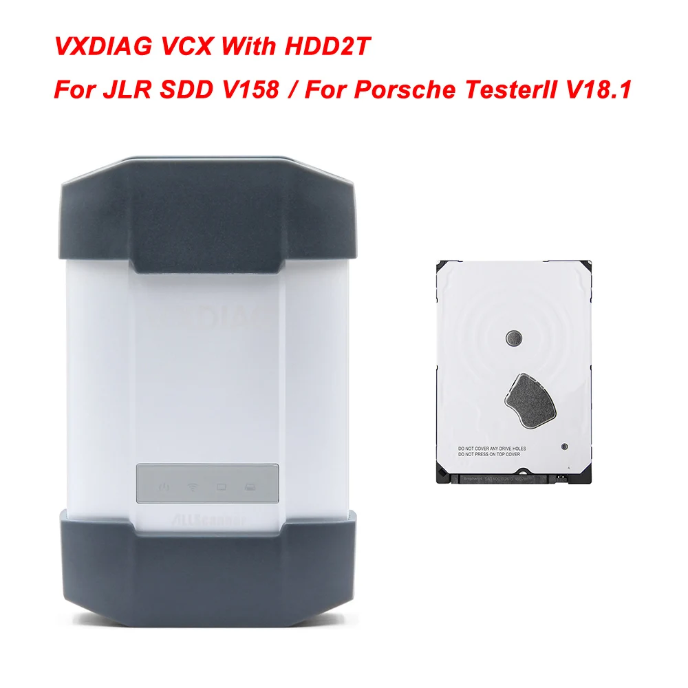 VXDIAG VCX Plus для JLR SDD V158 для Порше тестер II V18.1 ECU программист инструмент OBD OBD2 wifi сканер автомобильный диагностический авто инструмент - Цвет: With 2T HDD