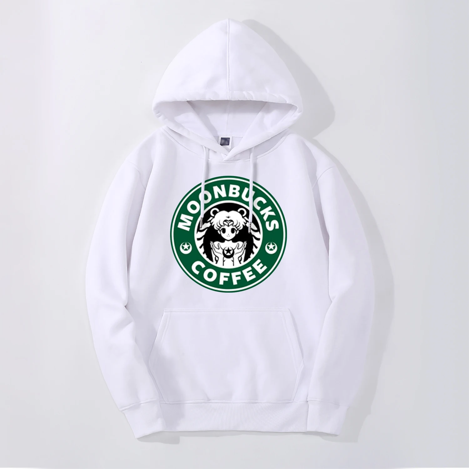 Японское аниме Сейлор Мун мужские толстовки MoonBucks новая весенняя зимняя флисовая Толстовка Harajuku толстовка хип хоп SailorMoon уличная одежда