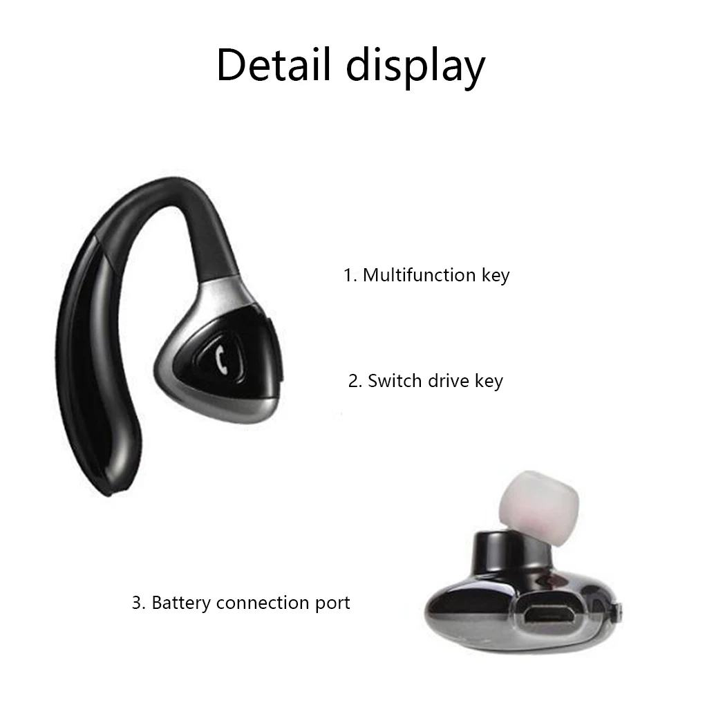 Беспроводная Bluetooth 4,1 Гарнитура Беспроводная Спортивная стерео крюк для наушников Тип наушники стерео гарнитура