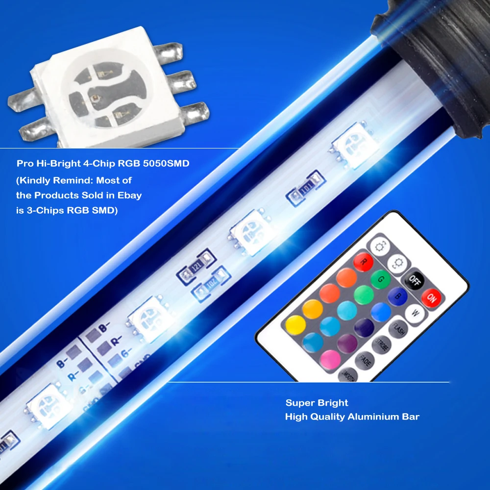 RGB лампа для аквариума с вилкой