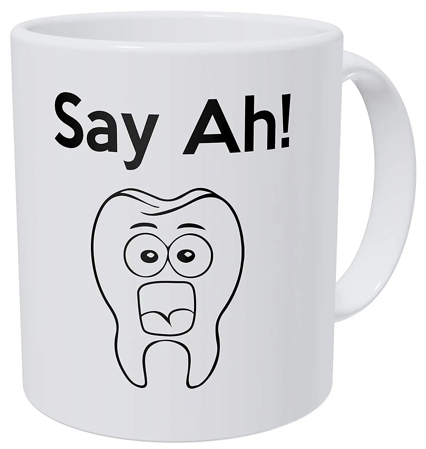 Смешная кофейная кружка Say Ah Dental Tooth 11 унций | Дом и сад