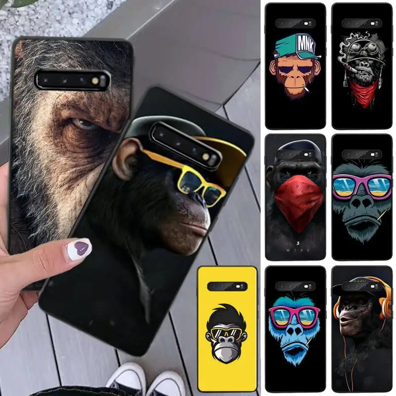 Дизайн логотипа обезьяны DIY Роскошный чехол для телефона Samsung S8 Plus S9 S10 plus S10E lite 5G S20