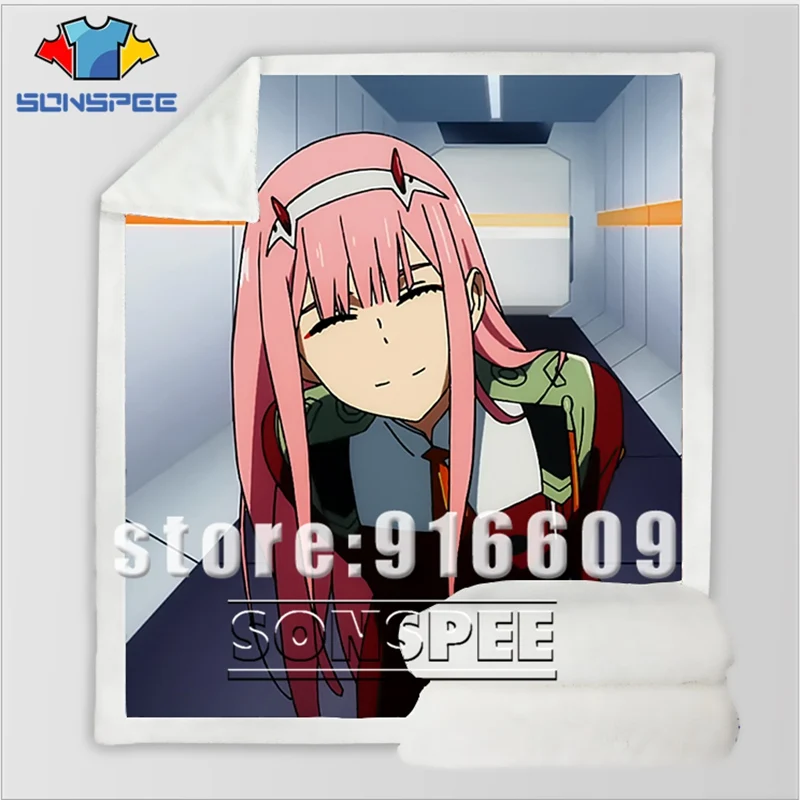 DARLING in the FRANXX Zero Диван Постельные принадлежности бархат узорчатый офис Harajuku зимнее теплое Покрывало Постельное белье путешествия одеяло Стёганое одеяло - Цвет: 11