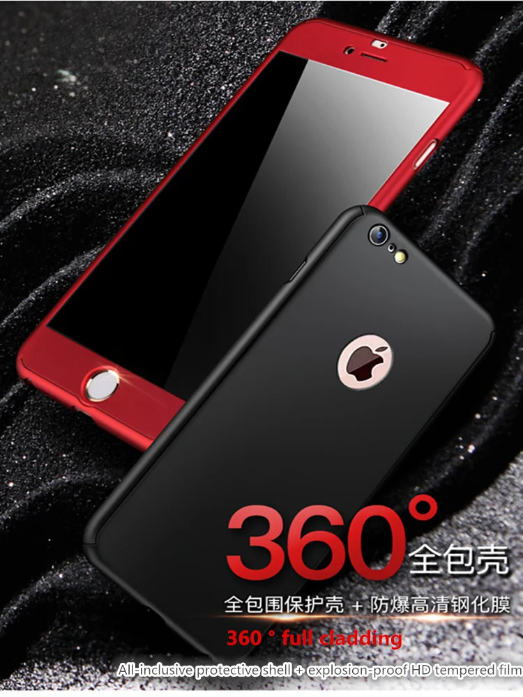 

360 Full Cover Phone Case For Xiaomi Redmi Note 8 7 6 A 5 5A 4A 4X 3 2 Pro Plus 4 Prime S3 S2 3S GO K20 Hard PC Shockproo