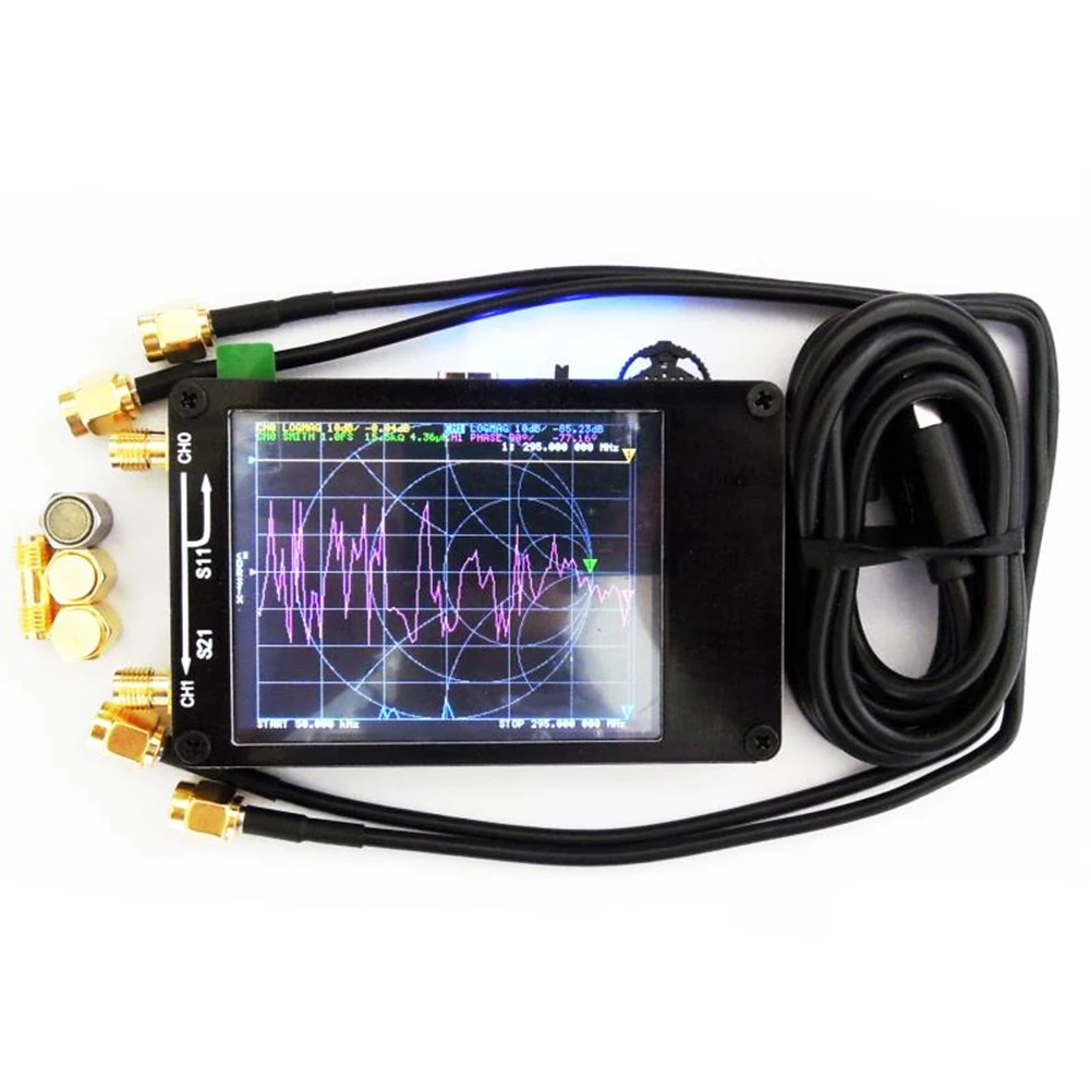 

Professional 50KHz-300MHz Vector Network Analyzer Digital Touching Screen Shortwave MF HF VHF Antenna Analyzer Standing Wave