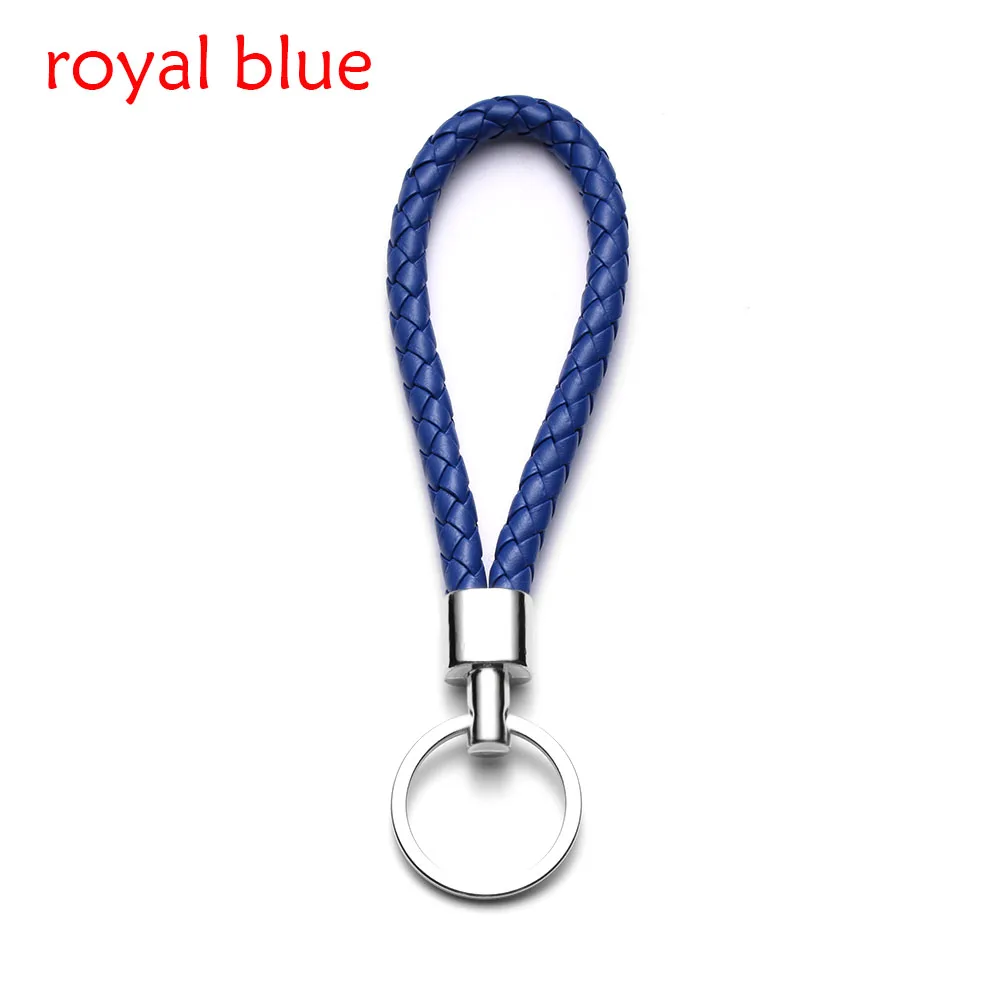 royal blue Модный автомобильный брелок для ключей, Мужской и Женский PU кожаный брелок, автомобильный брелок для ключей, автомобильные аксессуары - Название цвета: royal blue