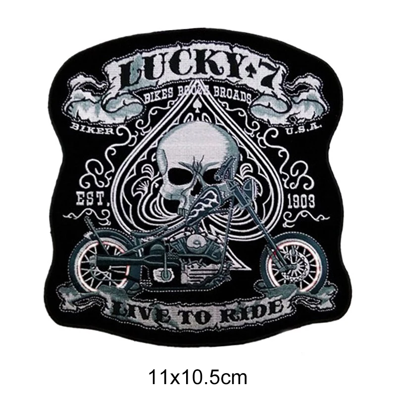 Утюжок на заплатках одежде панк череп орел крутые наклейки ткани рюкзак