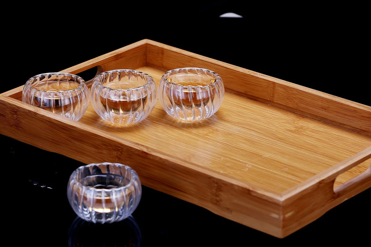 6 шт. Bodum двухслойные Стеклянные Мини Тыква защищающий от ожогов теплоизоляционные чайные чашки Эспрессо Пуэр Улун чайный набор оптом