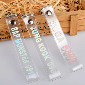 Alternative view of Bangtan Boys Transparent Kawaii Key Chains