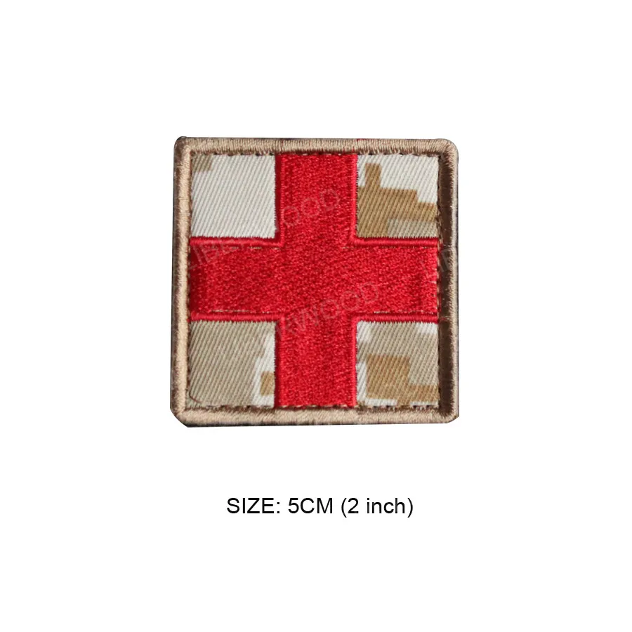 digital brown Медицинский красный крест, патч для первой помощи, ЭМТ, EMS, травма, аварийная ситуация, медицинский, фельдшер, аварийный набор, Тактический Патч - Цвет: digital brown
