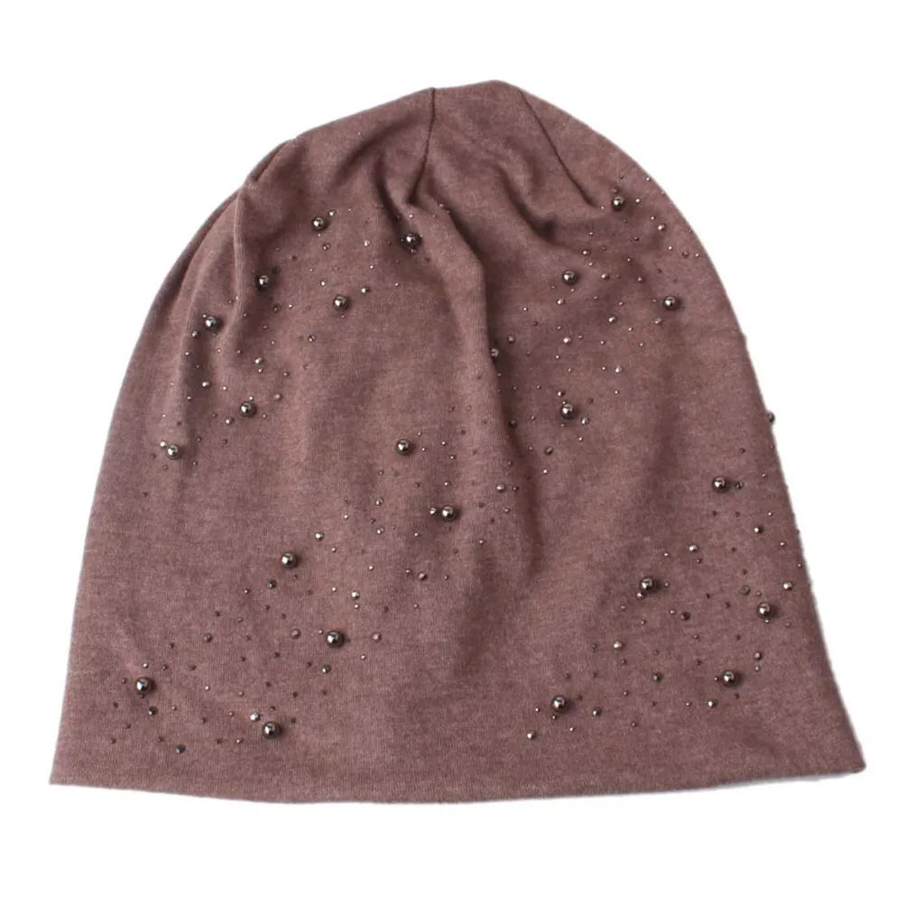 Coffee Женская шапка бини muts כבים bonnet капот шапка бини однотонная вязаная шапка Горячая бурение зимне наушники шапка Толстая теплая Skullies повседневная короткая шапка# H - Цвет: Coffee