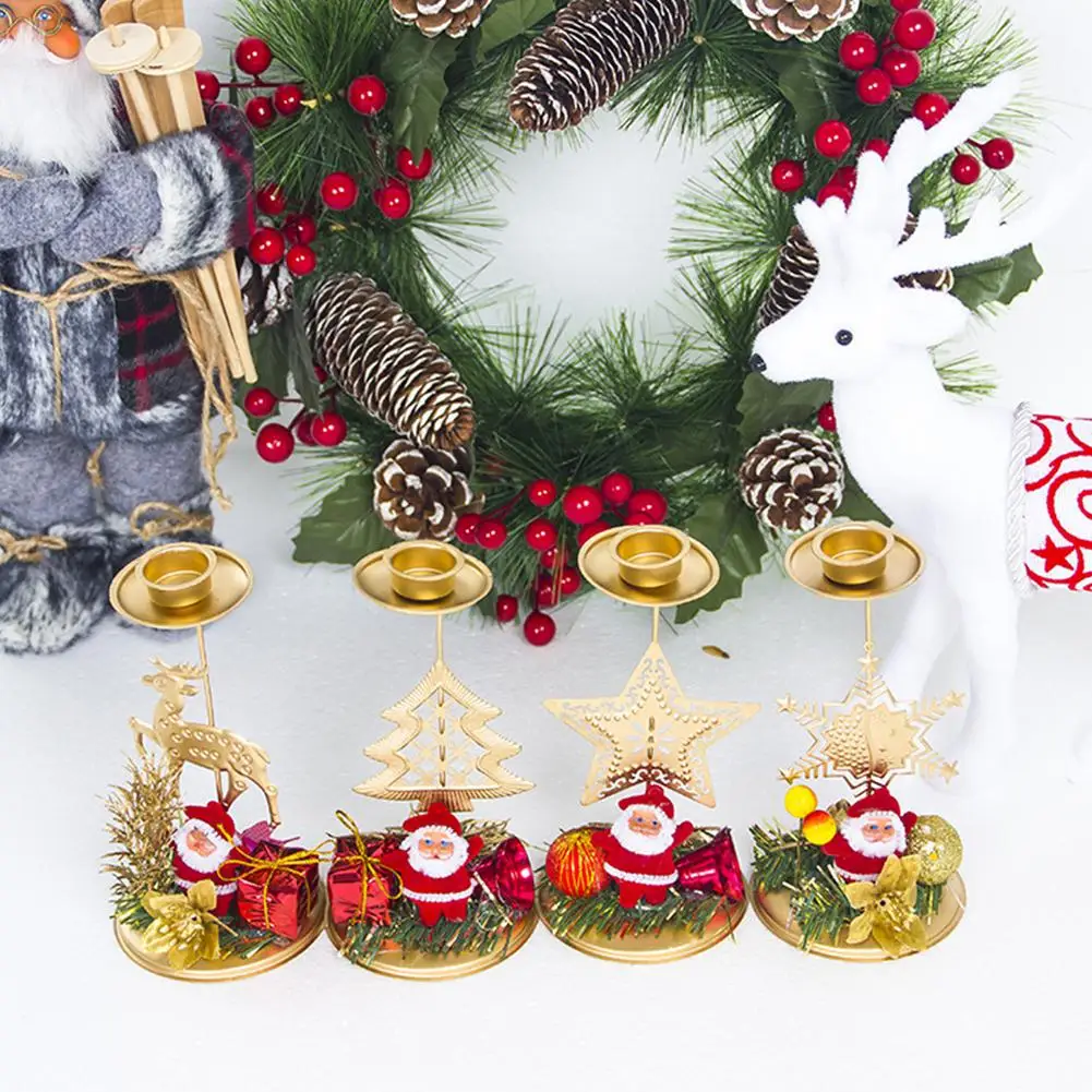 

DishyKooker Christmas Series Candle Holder for Tabletop Party New Year Xmas Decoration