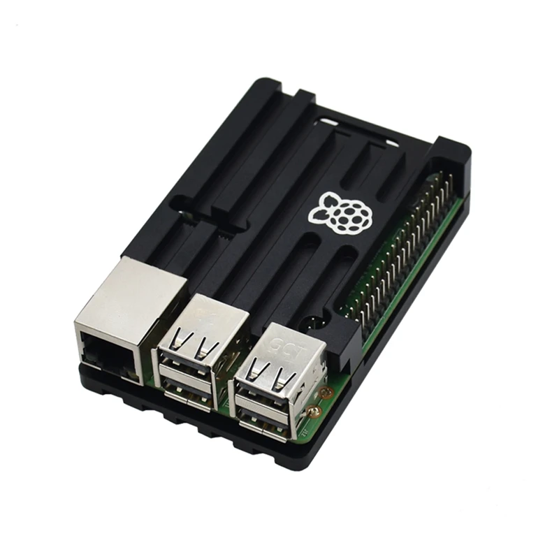 Raspberry Pi 3 Model B+(Plus)+ ЧПУ Алюминий чехол+ 5V 2.5A Мощность адаптер с поддержкой Wi-Fi и Bluetooth Декодер каналов кабельного телевидения