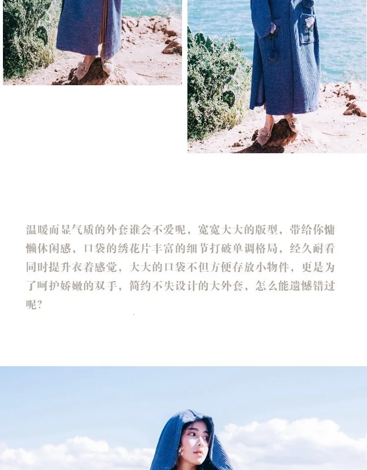 XUXI осень зима ленивый ветер Ветровка Женщина ABuckle Свободное пальто Вязание Верхняя одежда Одежда с длинным рукавом Manteau Femme FZ709